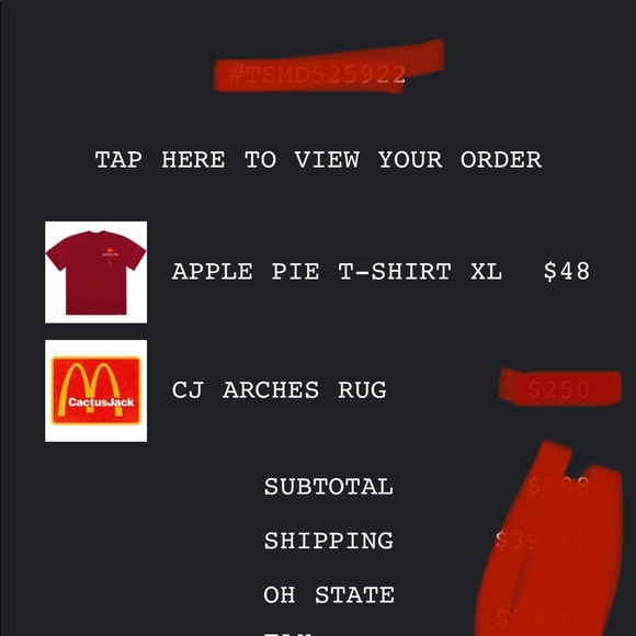 Cactus Jack x McDonalds Arches 3ft Area Rug - Picture 2 of 2